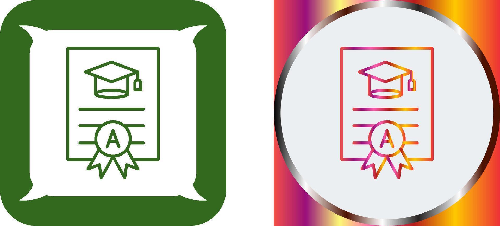 Report Card Icon Design vector