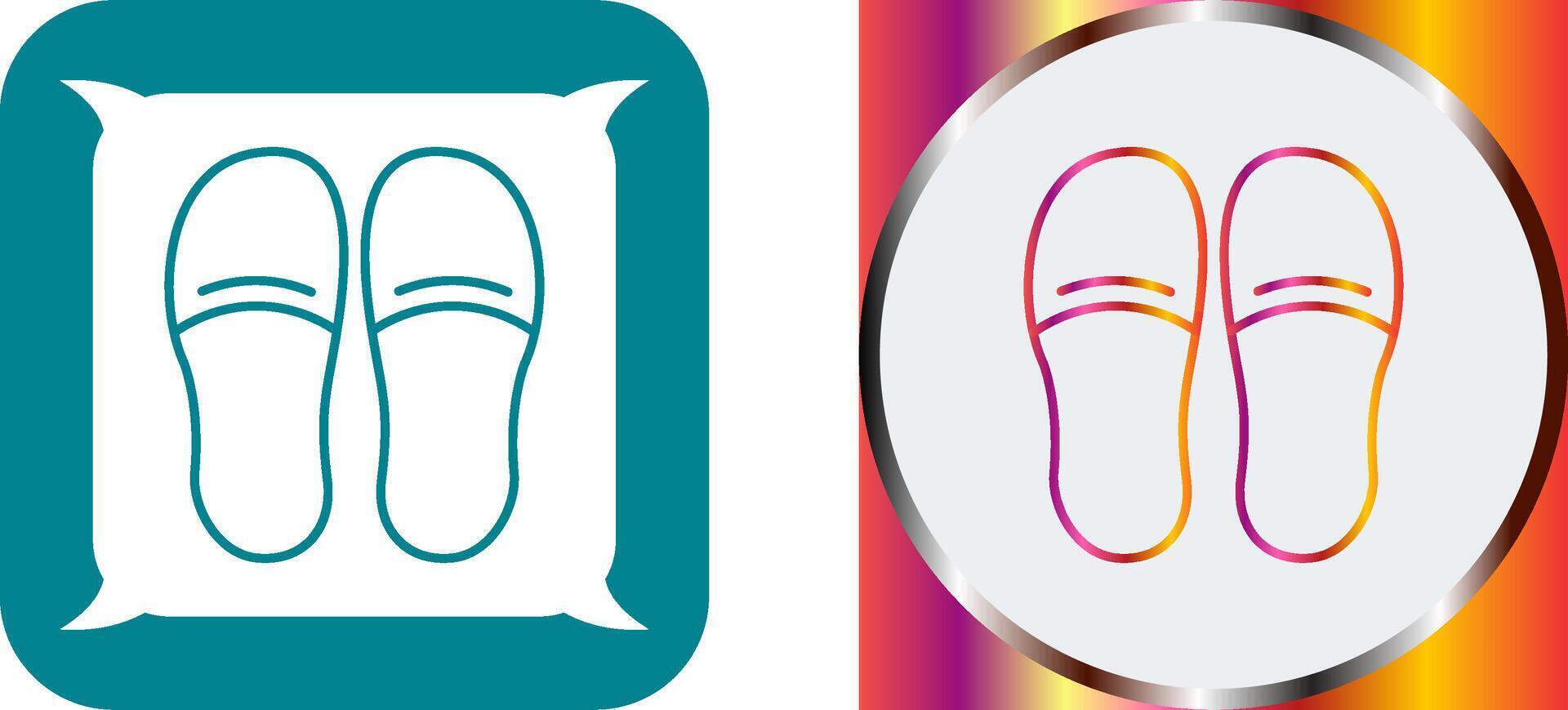 Slippers Icon Design vector