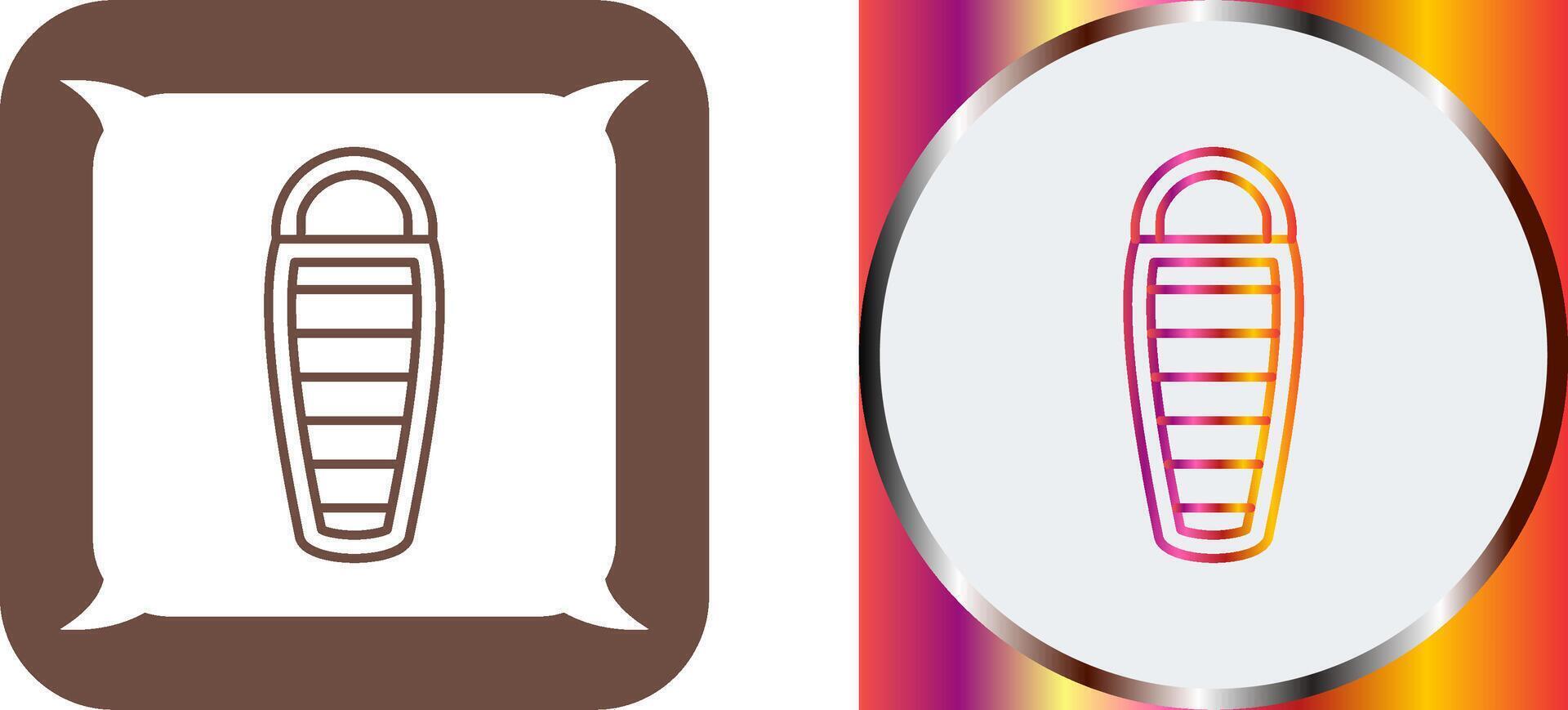 Sleeping Bag Icon Design vector