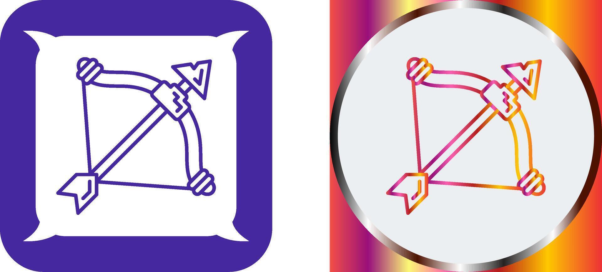 Crossbow Icon Design vector