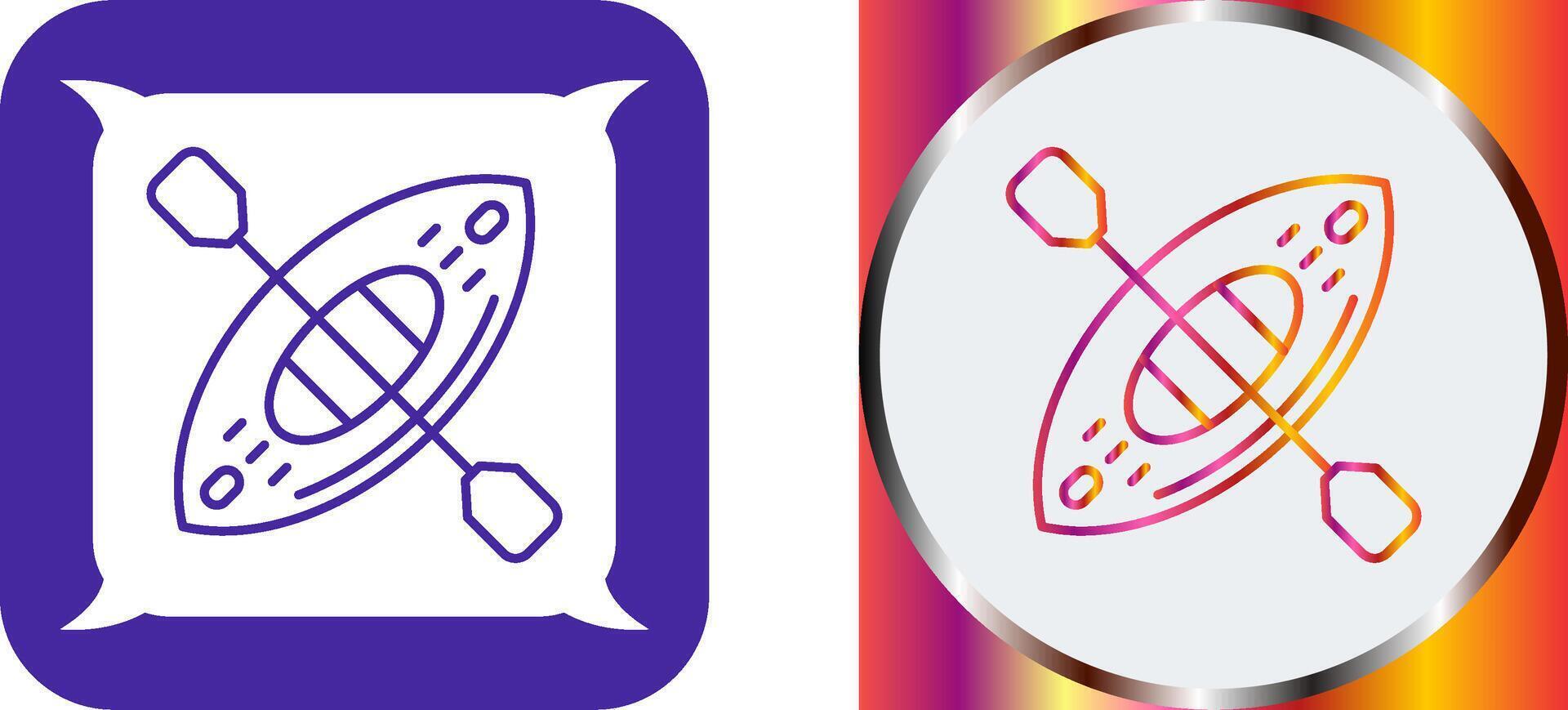 Kayak Icon Design vector