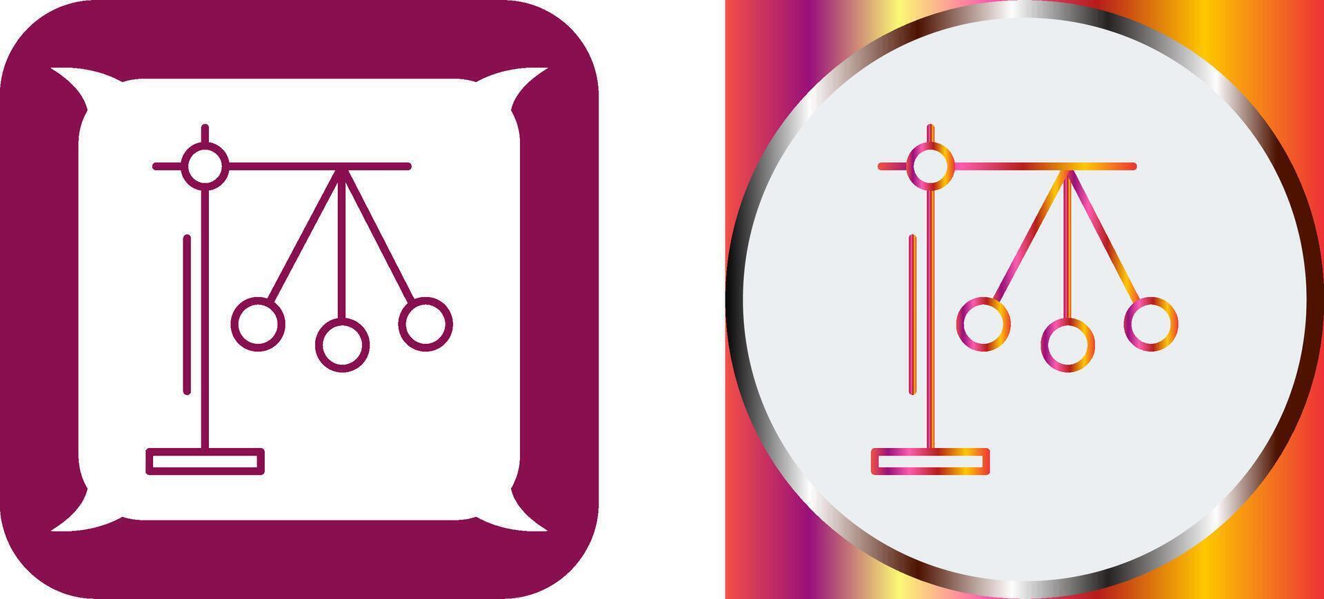Pendulum Icon Design vector