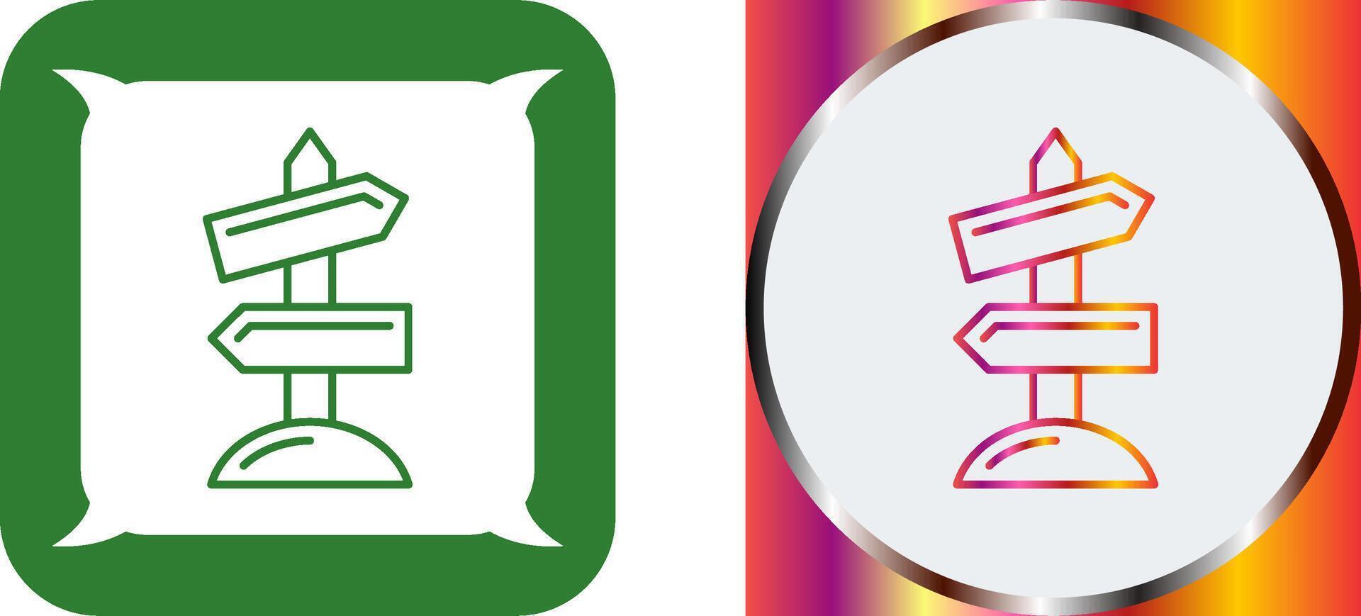Road Sign Icon Design vector