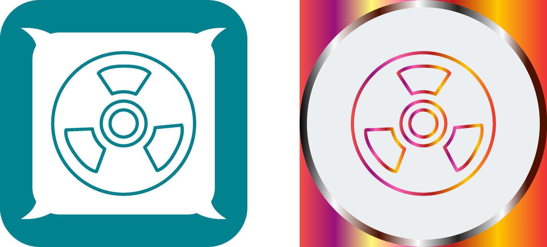 Nuclear Icon Design vector
