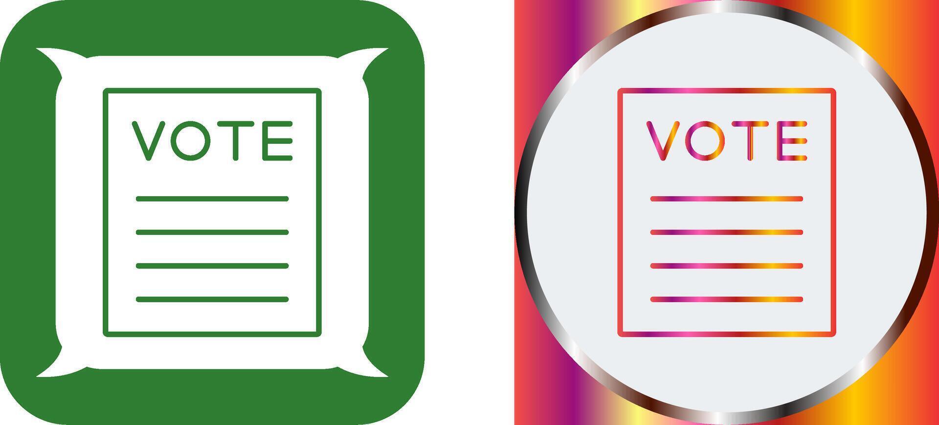 Vote Icon Design vector