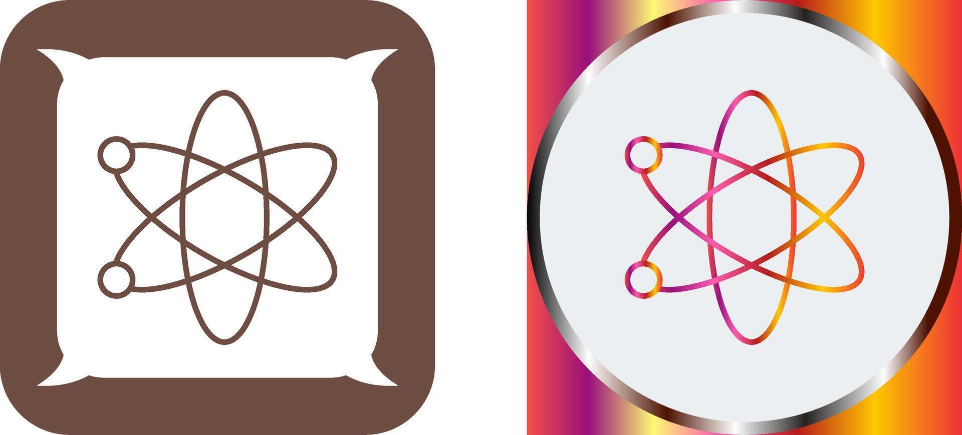 Atom Icon Design vector