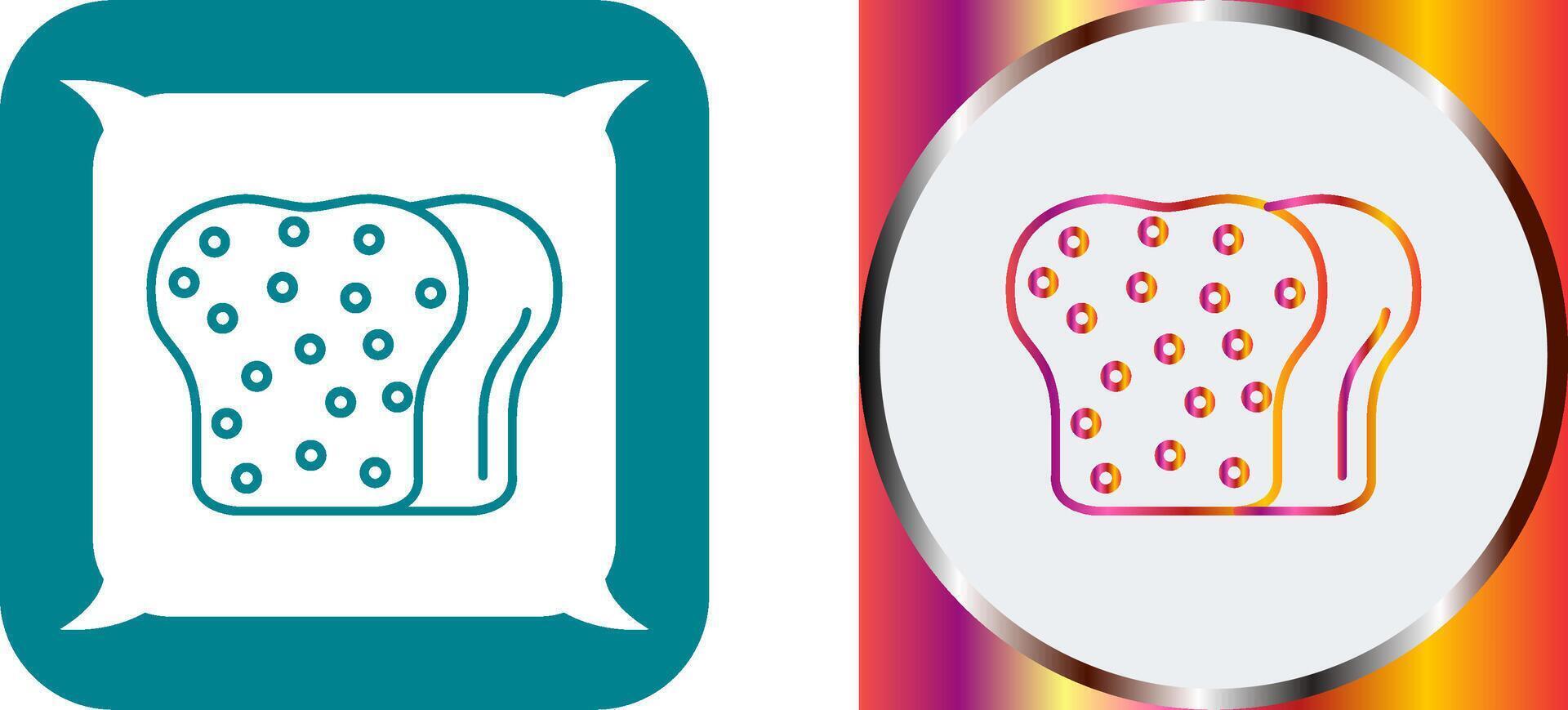 Toast Icon Design vector
