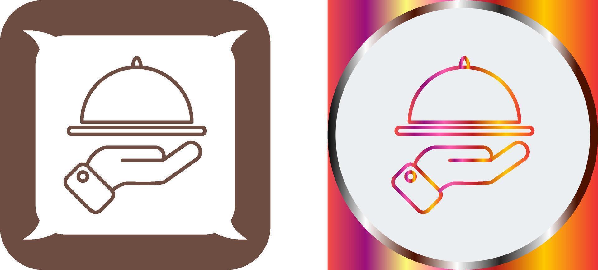 Waiter Icon Design vector