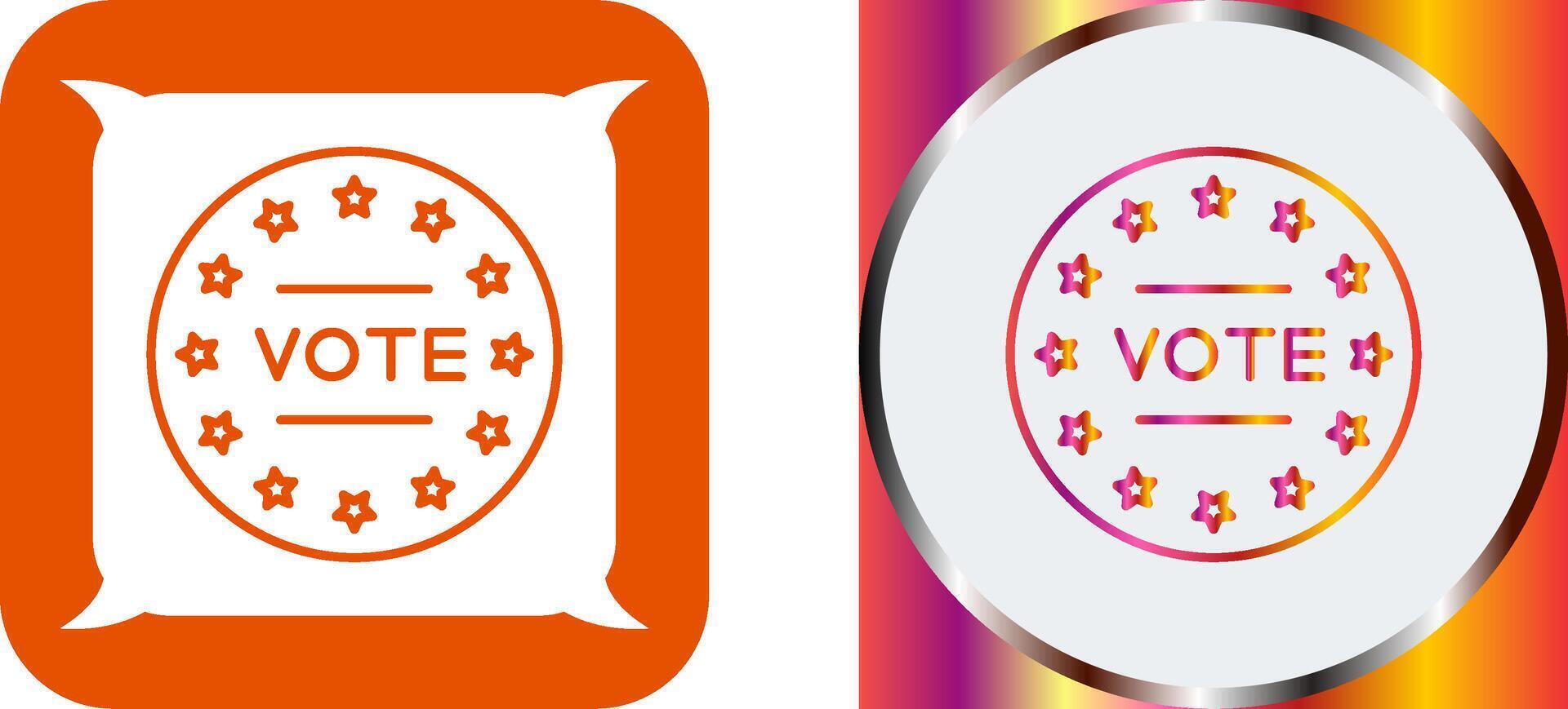 Vote Icon Design vector