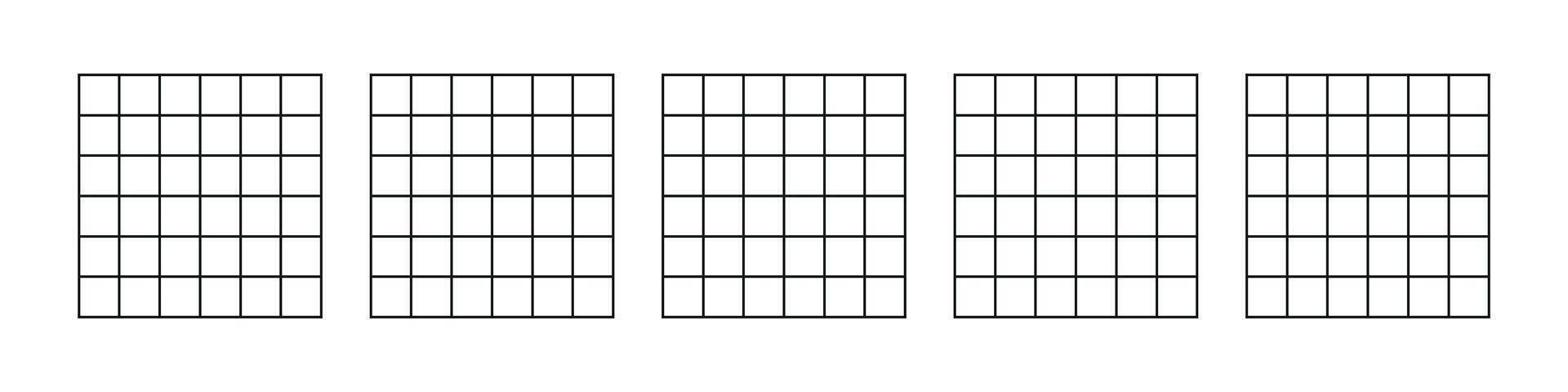 cuadrícula modelo cuadrado líneas para cuaderno o grafico. plano ilustración aislado en blanco antecedentes. vector