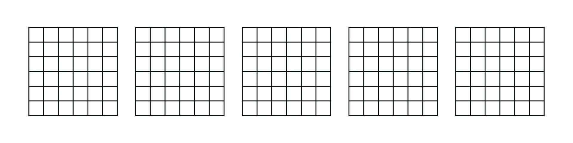Grid pattern square lines for notebook or graph. Flat illustration isolated on white background. vector