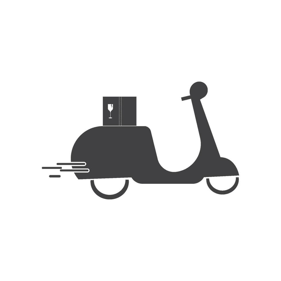 Delivery icon flat design vector