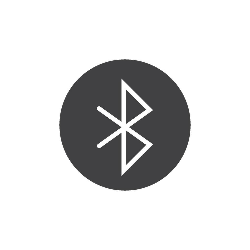 Bluetooth icon flat design vector