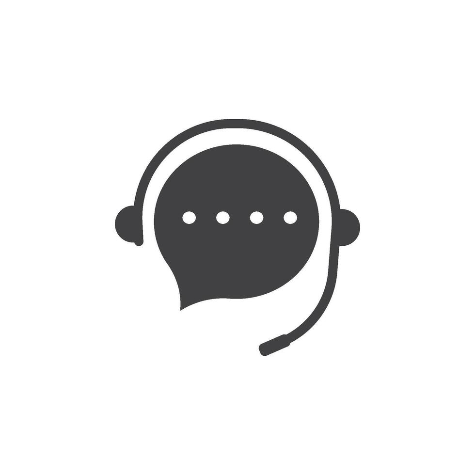 Support icon or call center icon vector