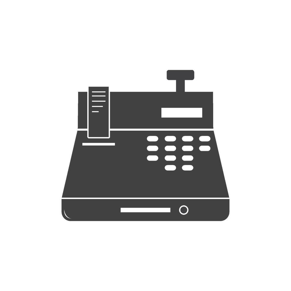 Cash register icon vector