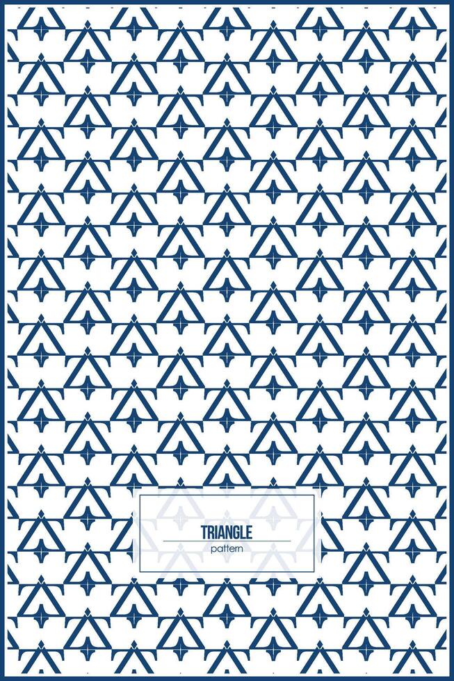 abstract pattern of creative shape of blue triangle vector