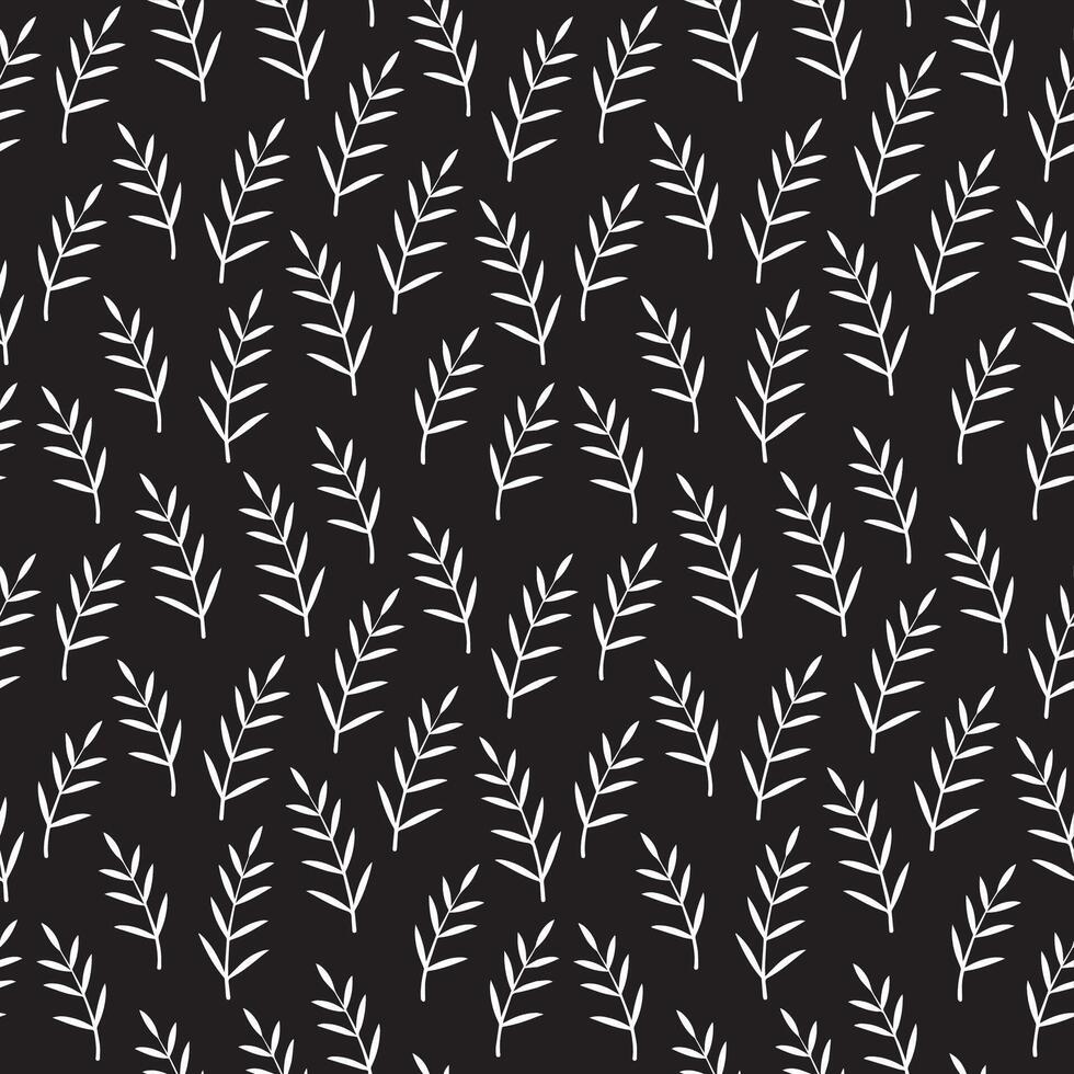 modern leaves seamless repeat pattern vector