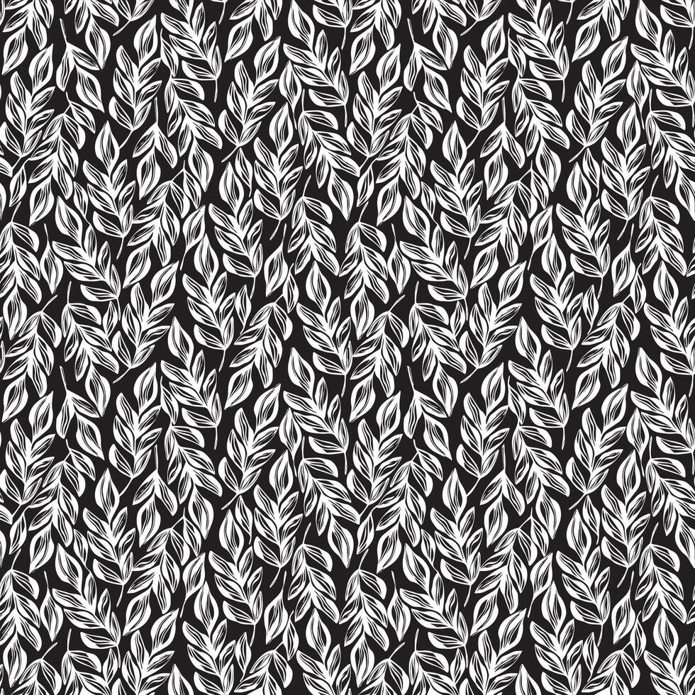 black and white seamless pattern vector