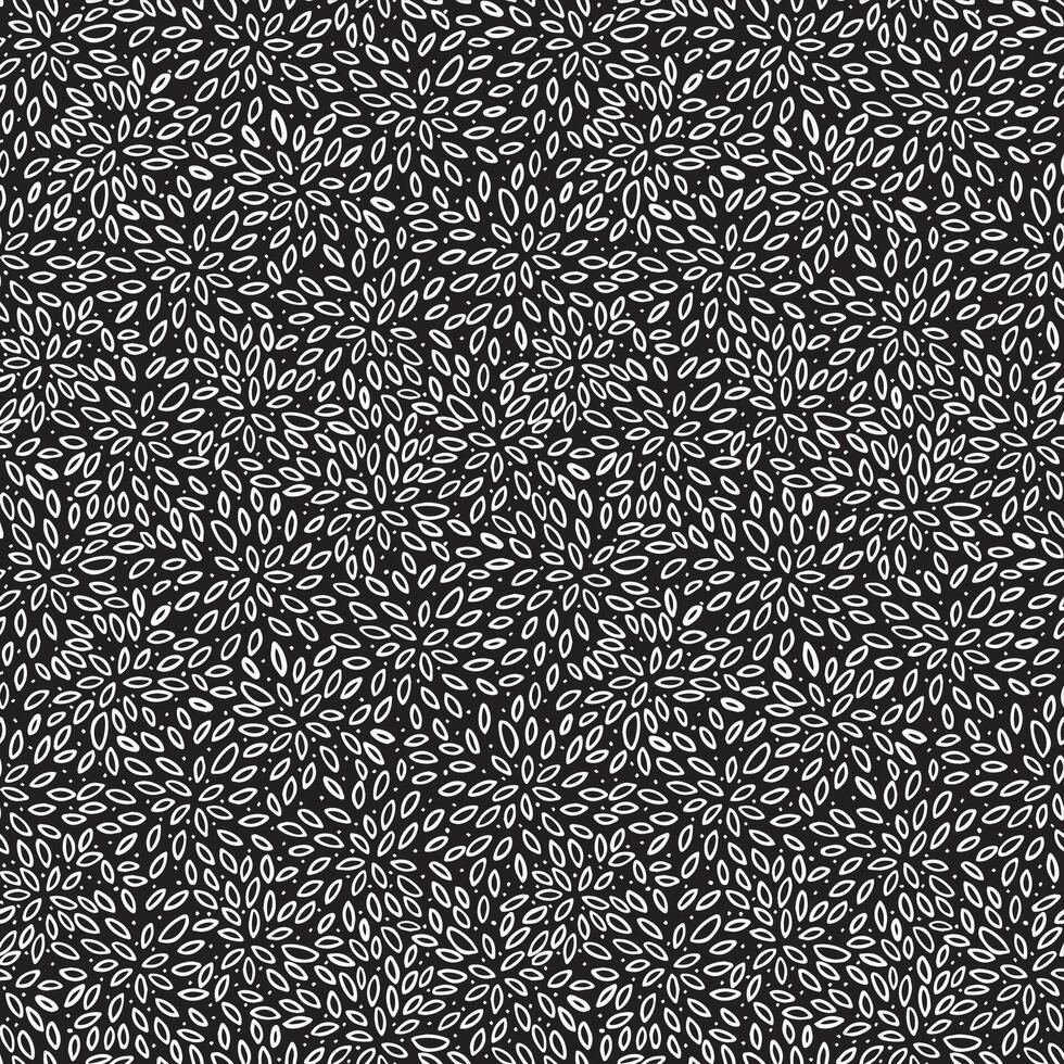 geometric modern leaves bursts seamless repeat pattern vector
