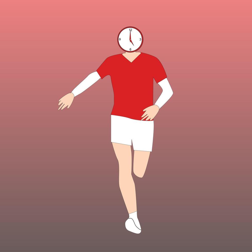 a man running vector