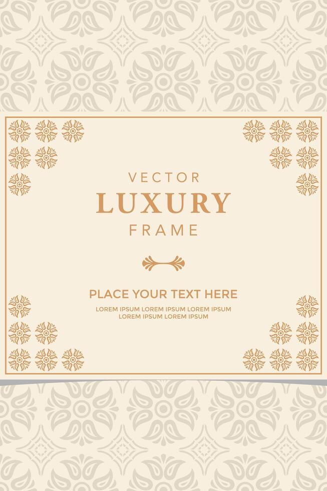 luxury Borders Vintage Frames Design Elements Gold ornamental greeting wedding invitation template vector