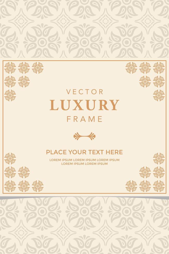 luxury Borders Vintage Frames Design Elements Gold ornamental greeting wedding invitation template vector