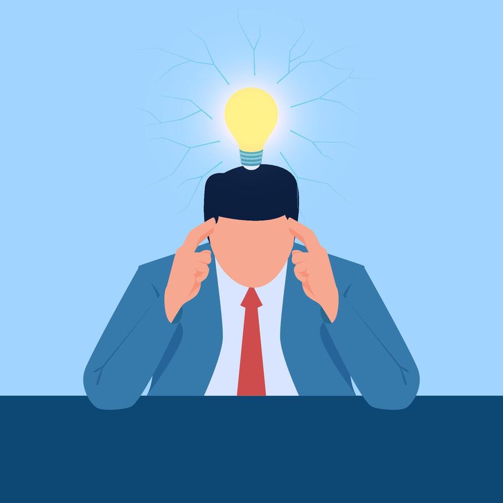 people pour out their thoughts to light the lamp of ideas, metaphors of ideas vector