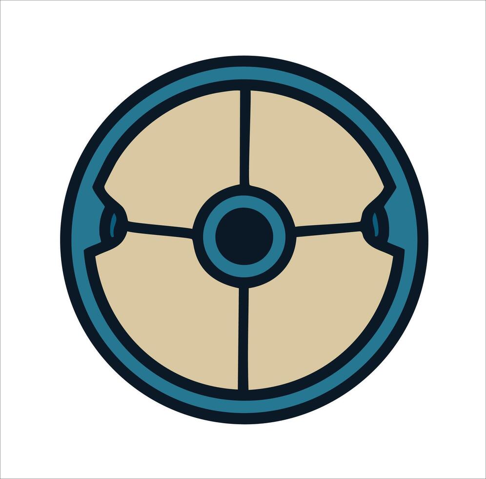 Steering Wheel Icon for Dashboards vector