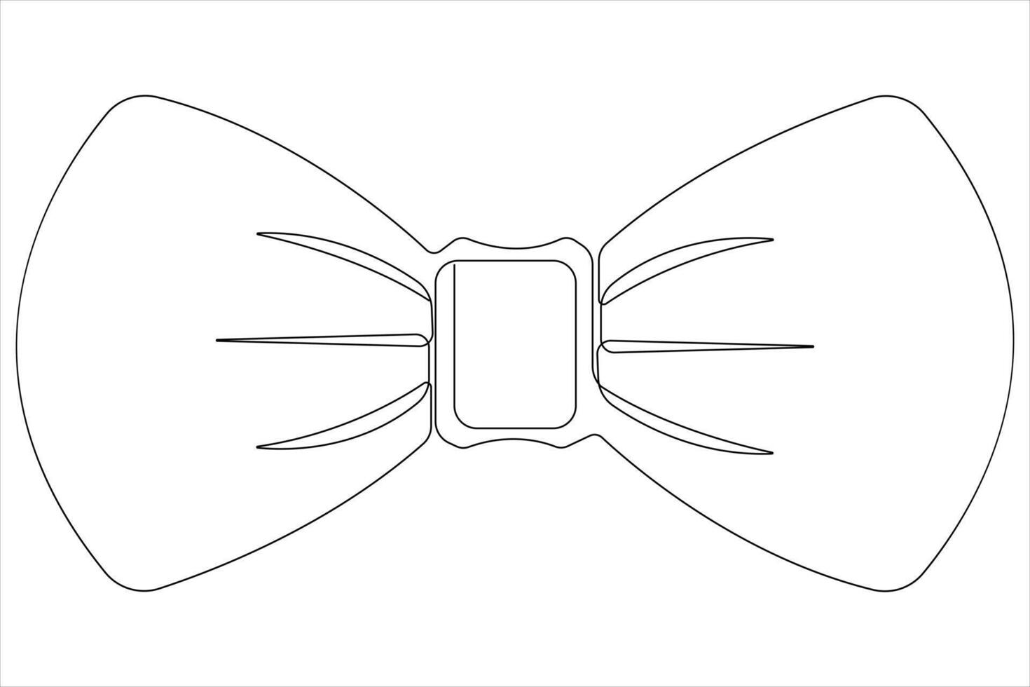 Continuous One line art drawing of bow tie and Happy Father's Day vecto vector