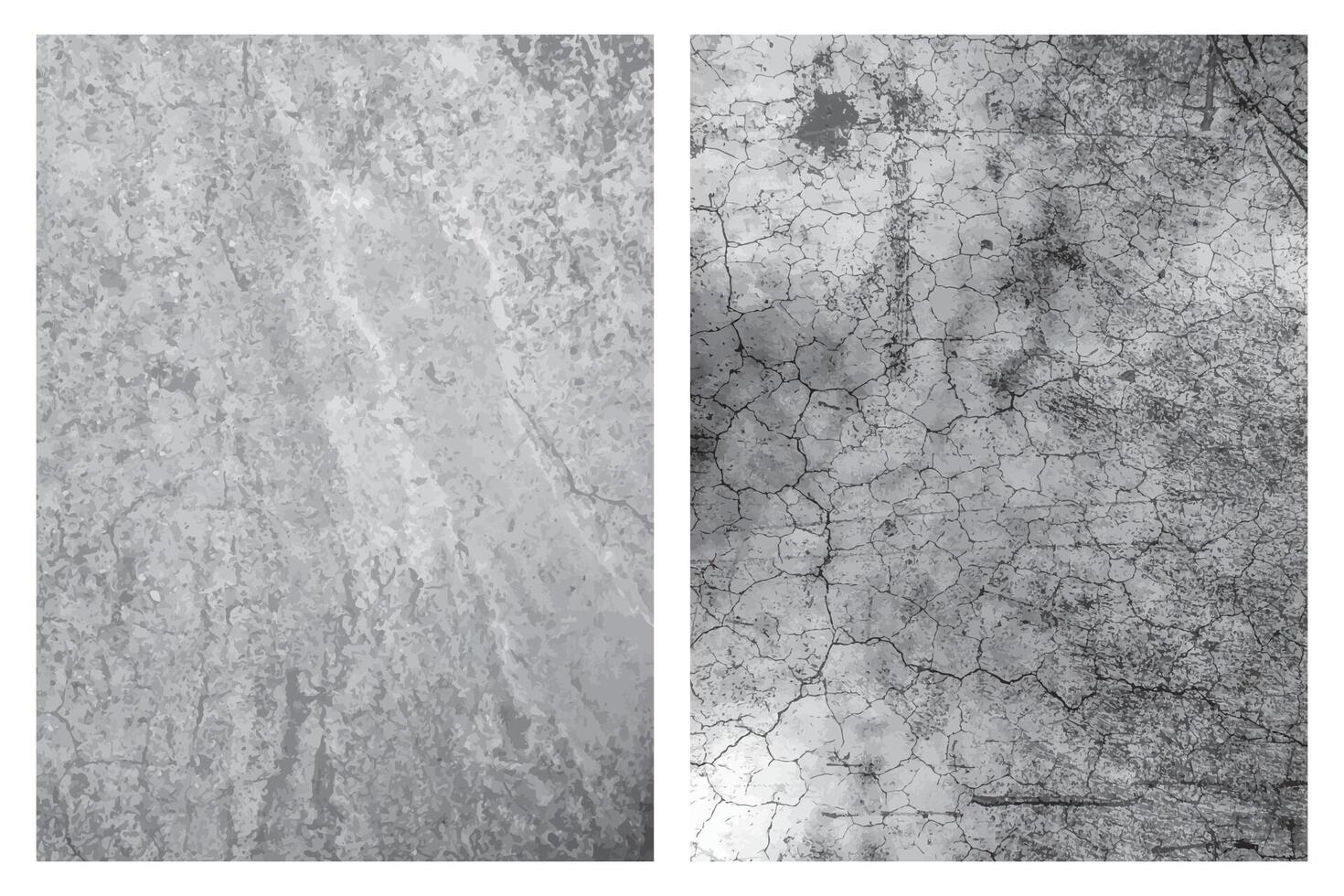 Set of Grunge Wall Textures vector