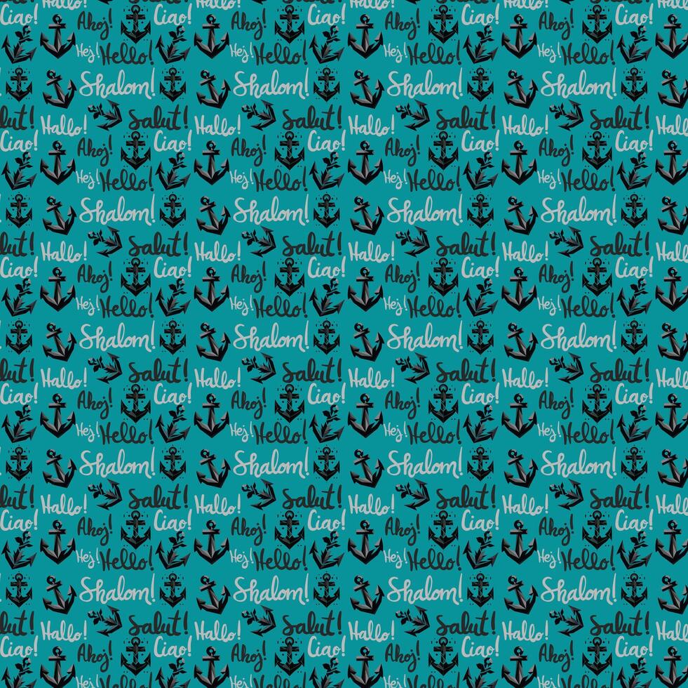 ancors print , gift paper wrap, digital print, textile print vector