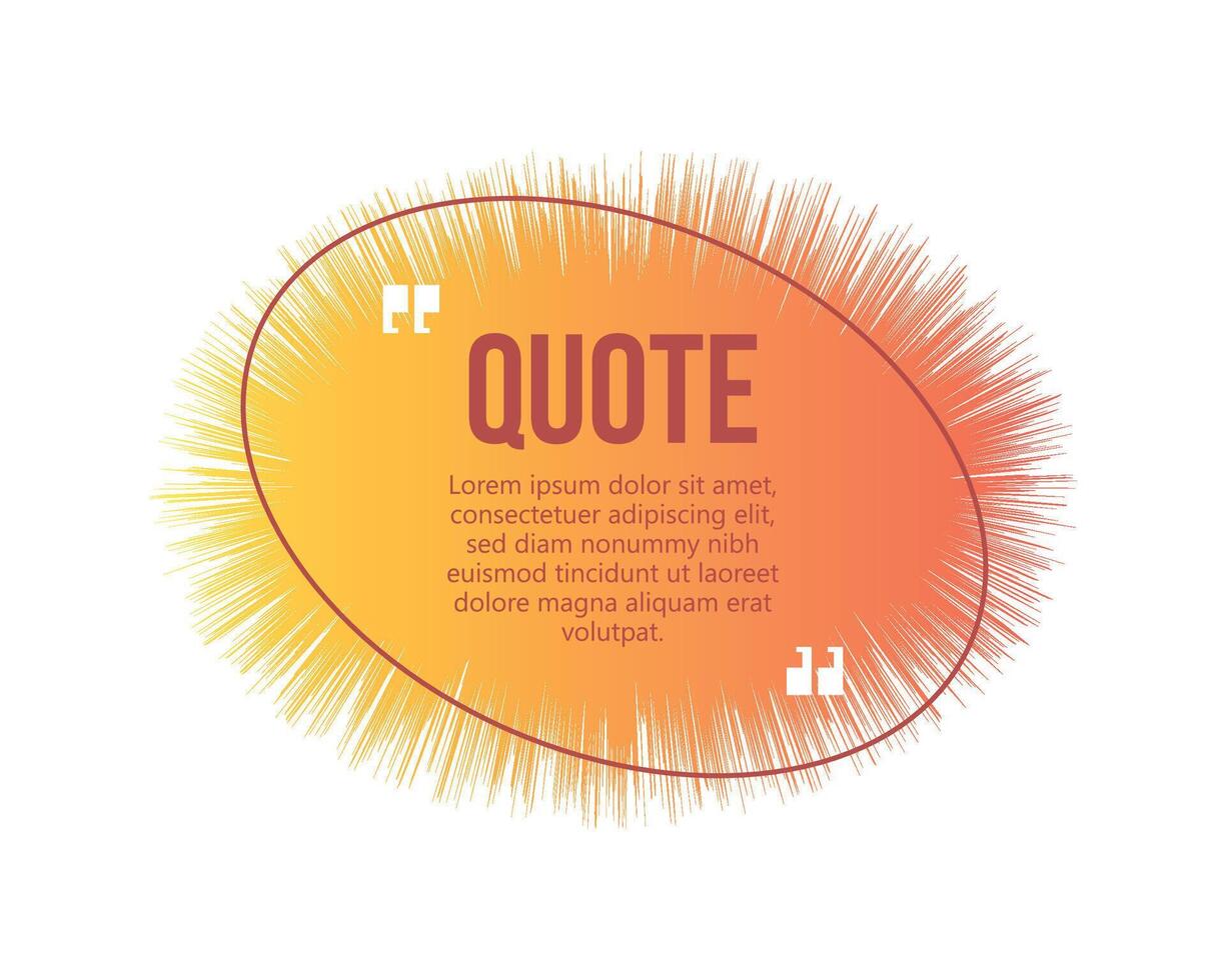 Quote speech bubble template set Quotes form and text box isolated on yellow background vector