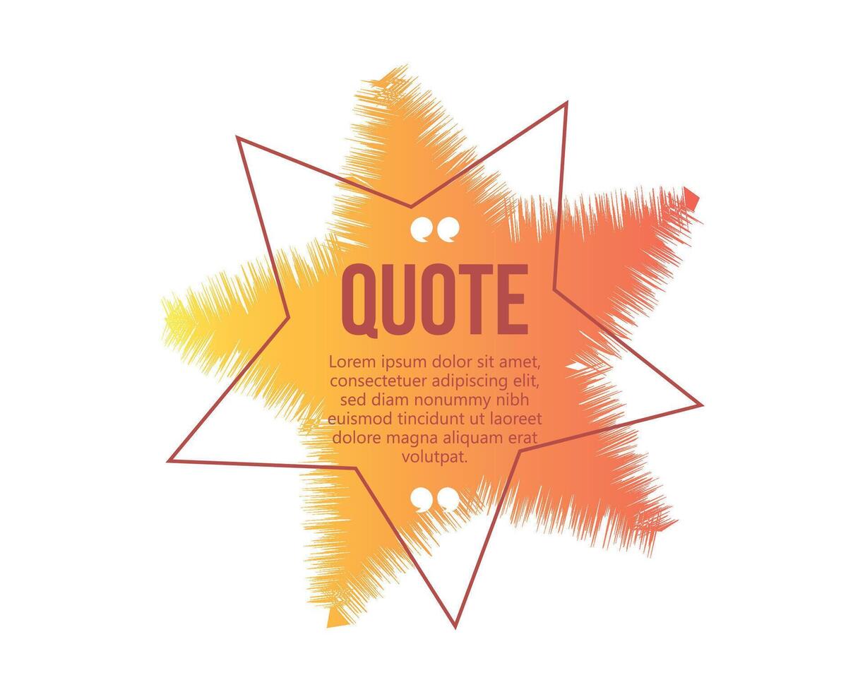 Quote speech bubble template set Quotes form and text box isolated on yellow background vector