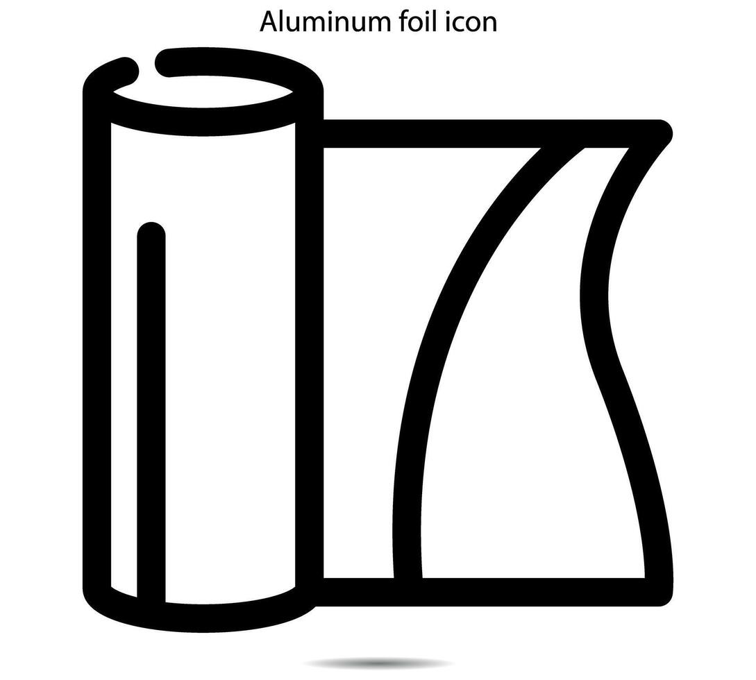 Aluminum foil icon vector