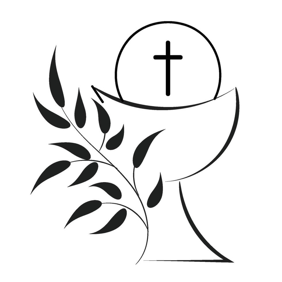 cristiano Arte. cristiano símbolo para impresión vector