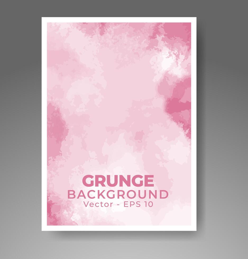 Cover template with watercolor background. Design for your cover, date, postcard, banner, logo. vector
