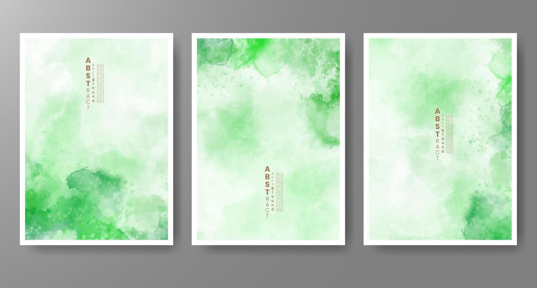 Set of creative hand painted abstract watercolor background. Design for your cover, date, postcard, banner, logo. vector