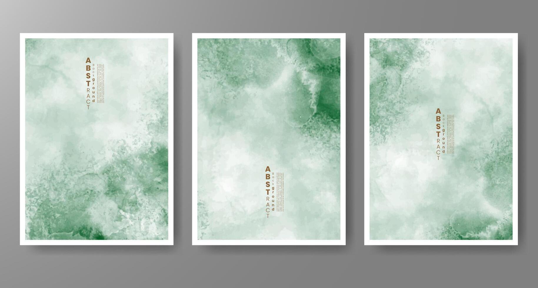Set of creative hand painted abstract watercolor background. Design for your cover, date, postcard, banner, logo. vector
