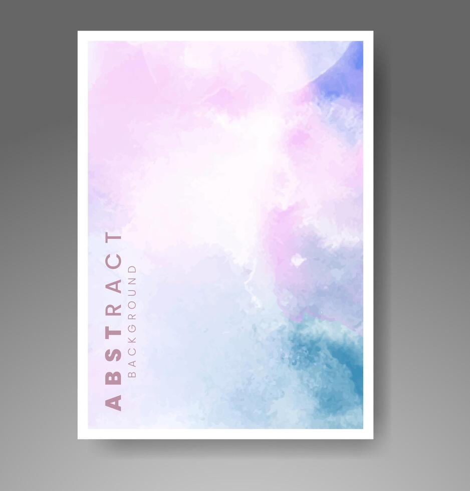 Cards with watercolor background. Design for your cover, date, postcard, banner, logo. vector