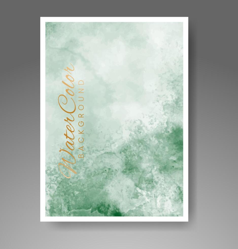 Cover template with watercolor background. Design for your cover, date, postcard, banner, logo. vector