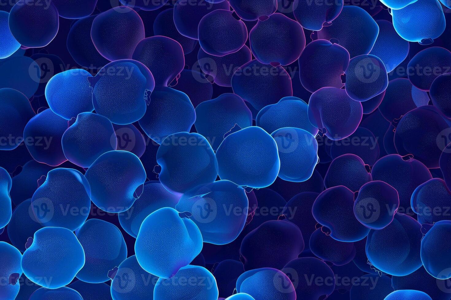 Simplistic abstract blueberry outline filled with a gradient from dark to light blue, minimalist art photo