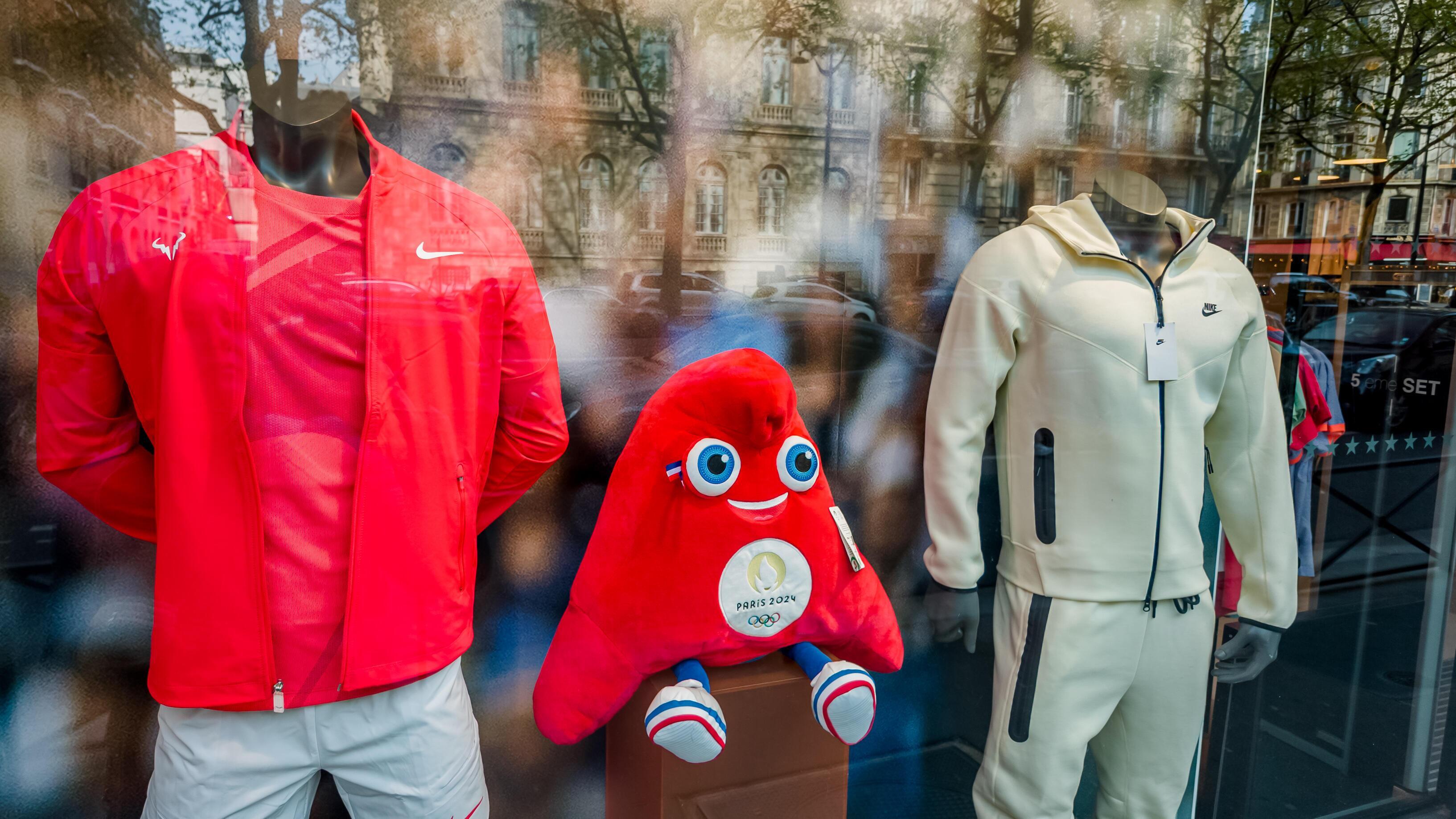 Colorful window display in Paris, France, on April 14th, 2024