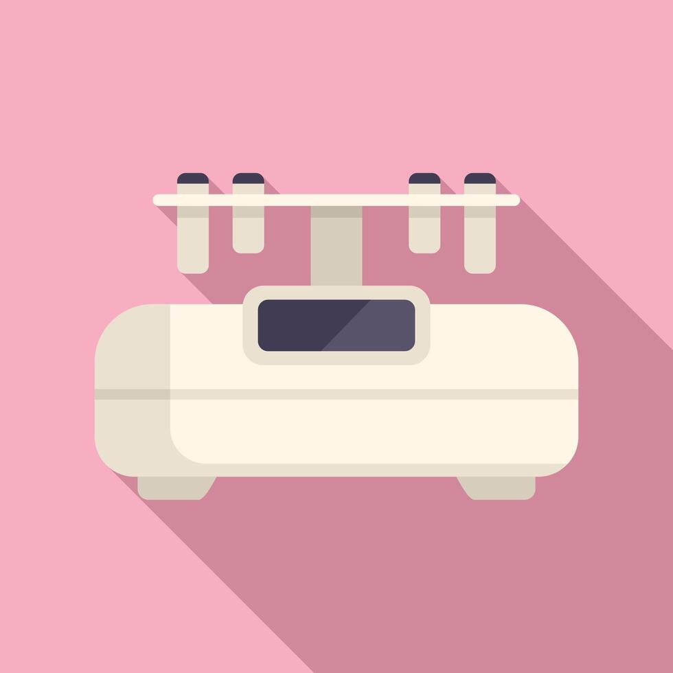 Liposuction modern device icon flat . Clinical beauty vector