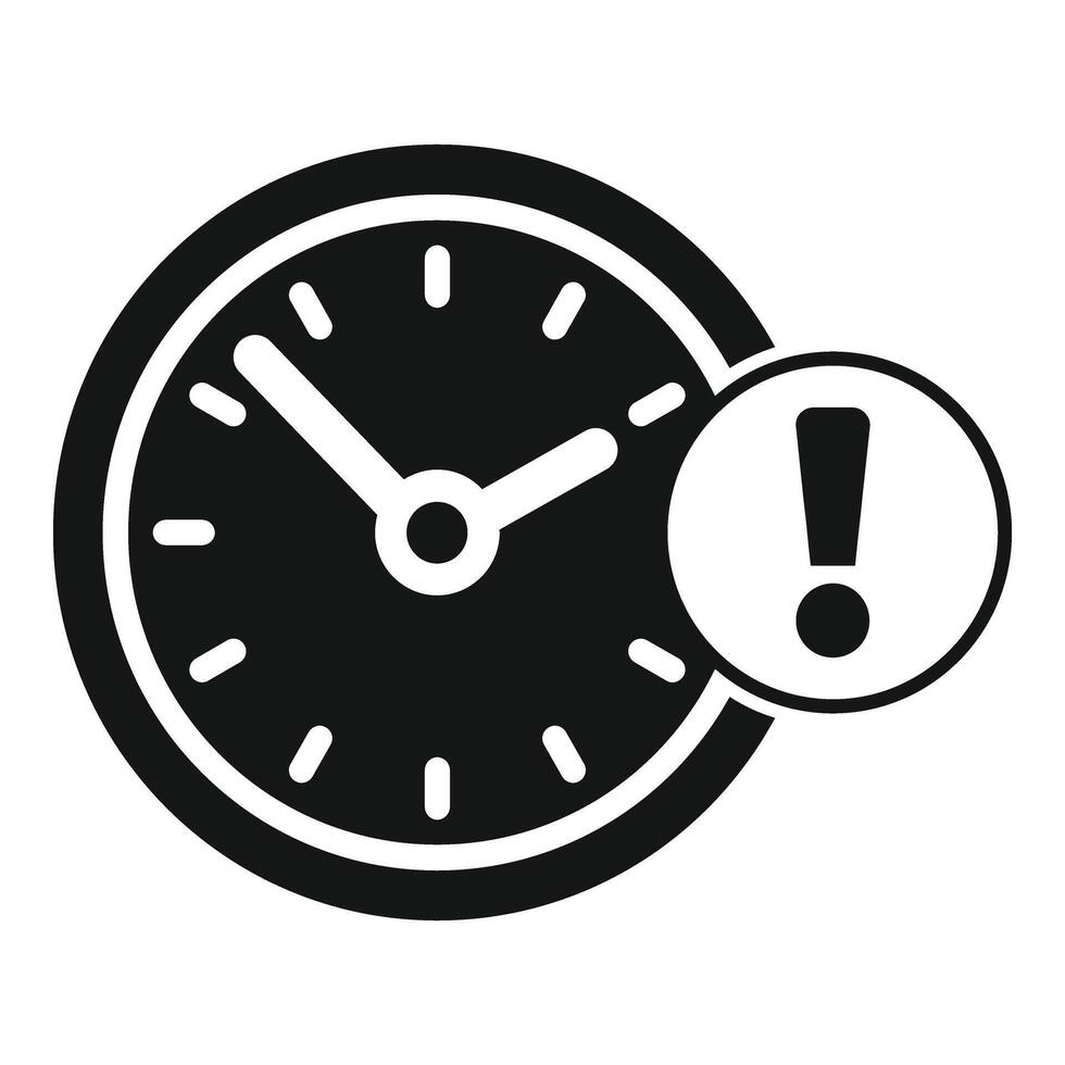 Duration hour concept icon simple . Overtime deadline vector