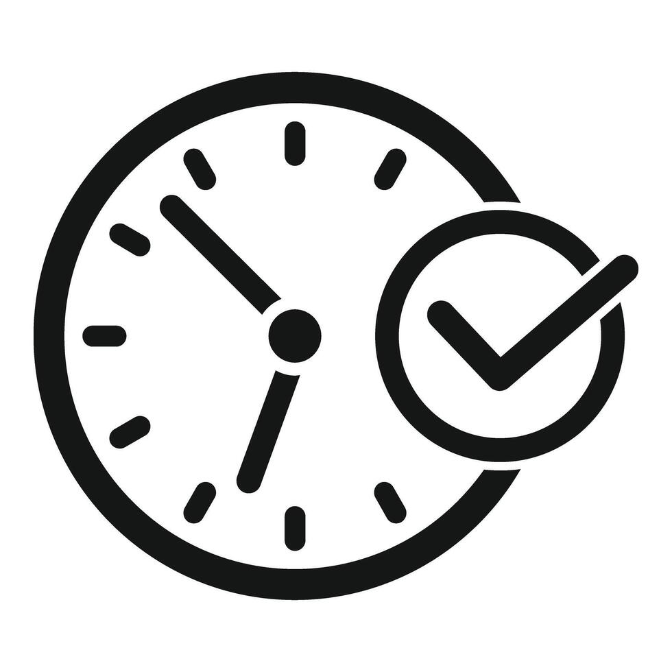 Timeframe duration plan icon simple . Agenda period vector