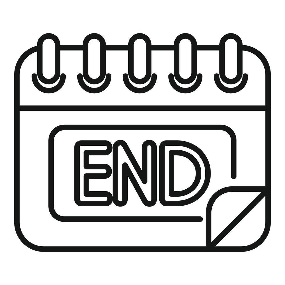 End calendar duration icon outline Date life 44754405 Vector Art at End calendar duration icon outline Date life 44754405 Vector Art at