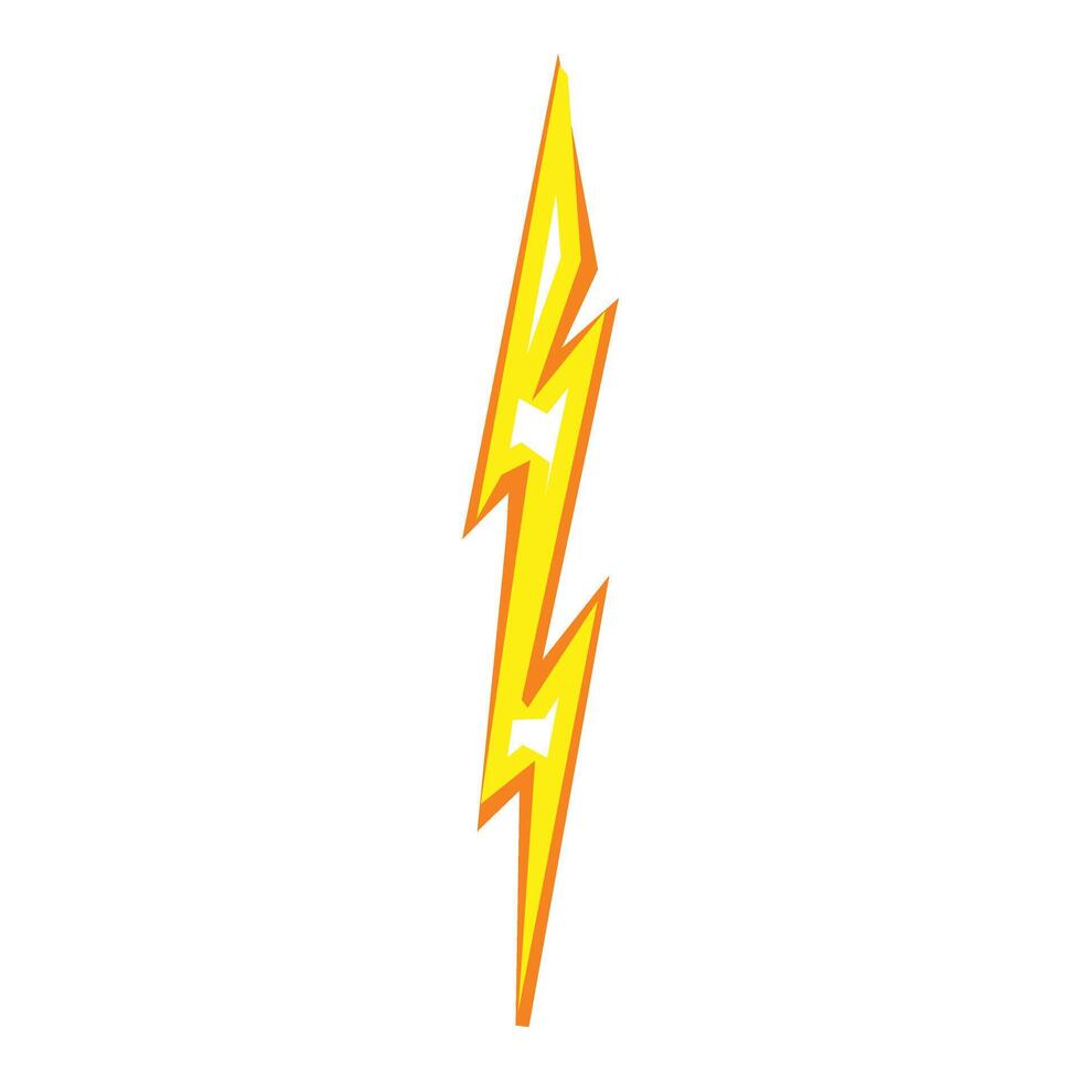 Dazzle thunder bolt icon cartoon . Charge shock vector