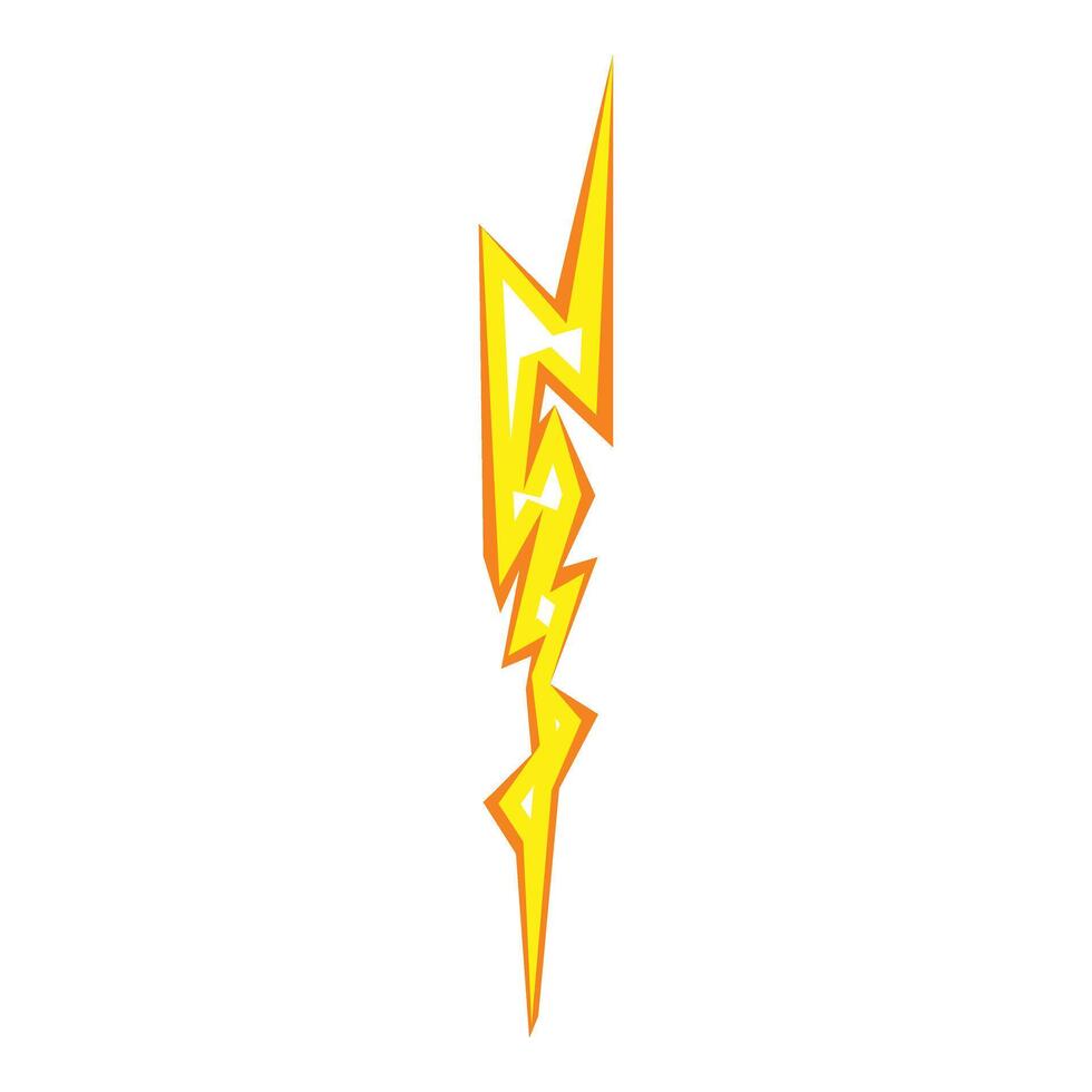 Volt bolt icon cartoon . Charge shock vector