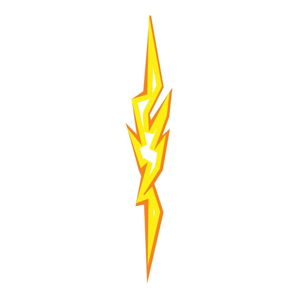 Dramatic style bolt icon cartoon . Thunder light vector