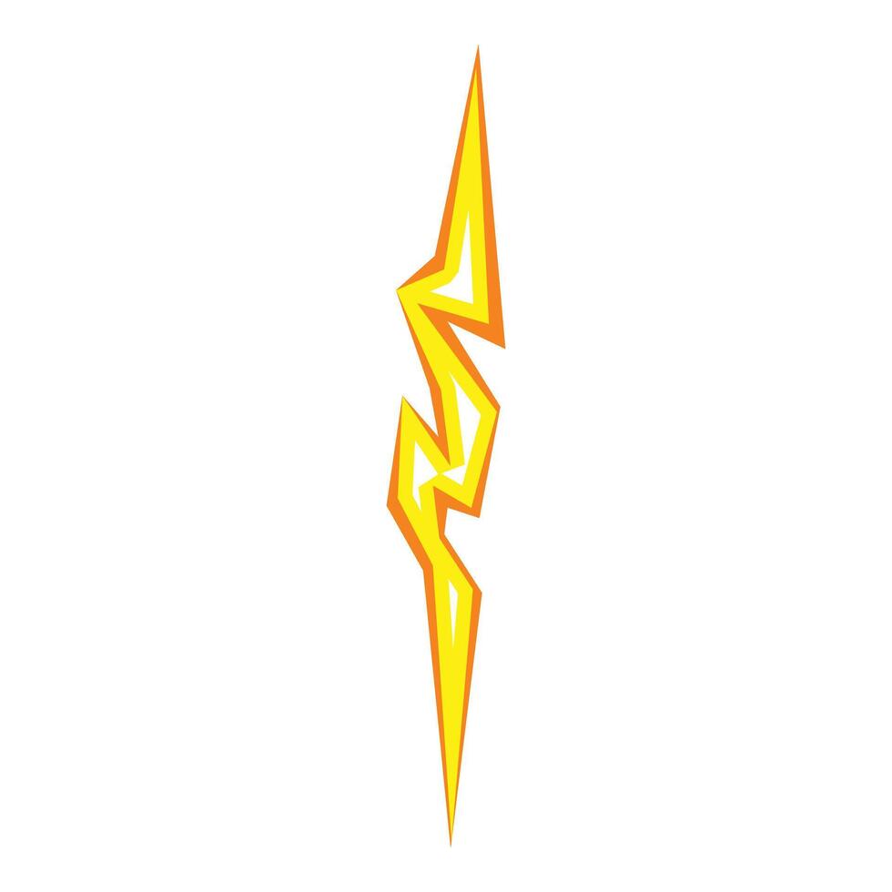 Style glow bolt icon cartoon . Electric shiny object vector